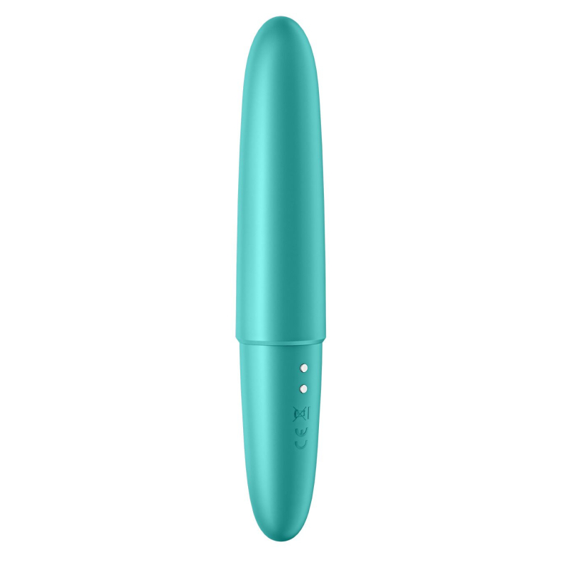 Вібропуля – Satisfyer Ultra Power Bullet 6 Turquoise – тревел формат, 5 режимів інтенсивності, 7 ритмів