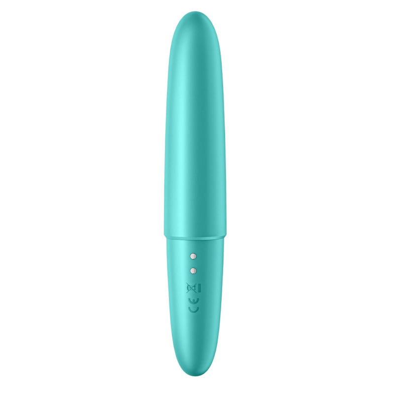 Вібропуля – Satisfyer Ultra Power Bullet 6 Turquoise – тревел формат, 5 режимів інтенсивності, 7 ритмів