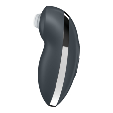 Вібростимулятор-пульсатор – Satisfyer Tap & Climax 2 Grey з ефектом постукування пальцем