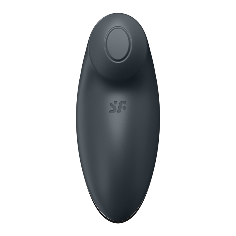 Вібростимулятор-пульсатор – Satisfyer Tap & Climax 2 Grey з ефектом постукування пальцем