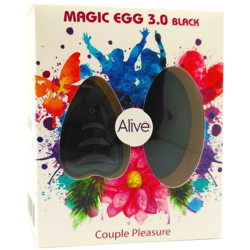 Віброяйце Alive Magic Egg 3.0 Black з пультом ДУ, оснащено потужним двигуном