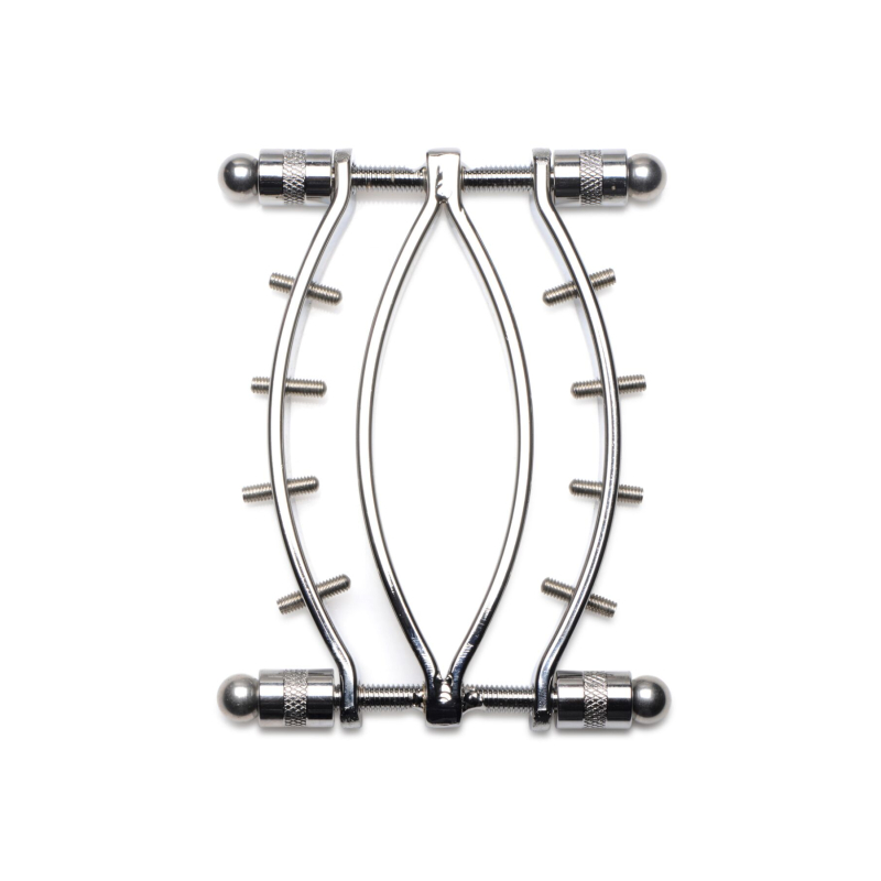 Зажим для вагины Master Series: Spread 'Em Poker Vagina Clamp with Adjustable Pressure Screws, ши