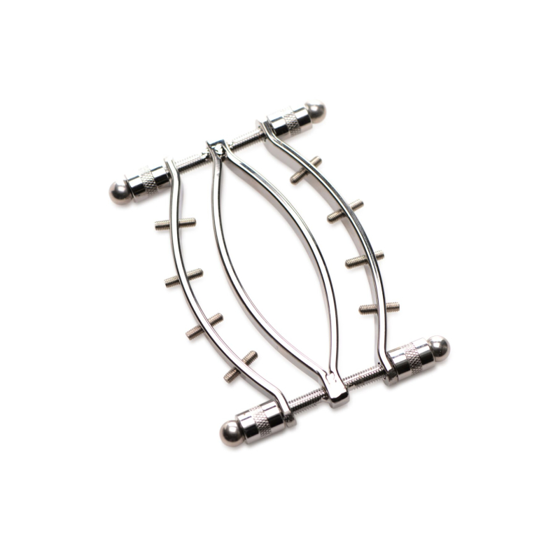Зажим для вагины Master Series: Spread 'Em Poker Vagina Clamp with Adjustable Pressure Screws, ши