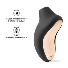 Звуковий вакуумний стимулятор клітора – LELO SONA 2 Cruise Black – функція Cruise, 12 режимів