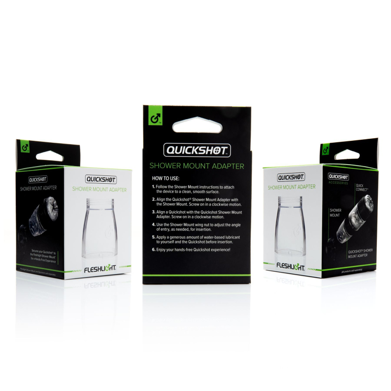 Адаптер для крепления секс игрушек Quickshot для Fleshlight Shower Mount Adapter (соединение Квикшота с креплением–присоской)