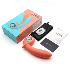 Анальный вибратор KISTOY Klein Orange с надувающимся кончиком, unisex, диаметр 35-50мм