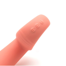 Анальный вибратор KISTOY Klein Orange с надувающимся кончиком, unisex, диаметр 35-50мм