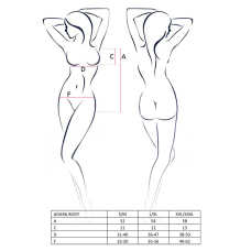 Боді монокіні Passion ADARA BODY L/XL, червоний