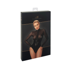 Боді Noir Handmade F321 Edge wetlook and mesh body with rings – XL