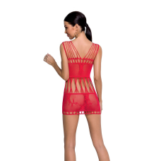 Бодістокінг мінісукня з метеликами Passion BS090 One Size червоний