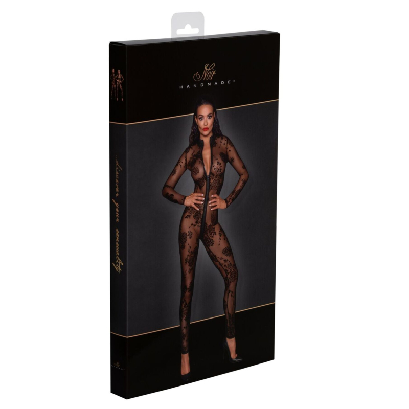 Бодістокінг Noir Handmade F237 Long tulle overall – L