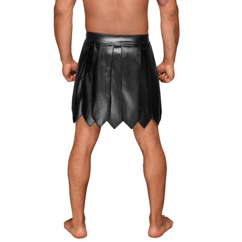 Чоловіча спідниця гладіатора Noir Handmade H053 Eco leather men's gladiator skirt – L