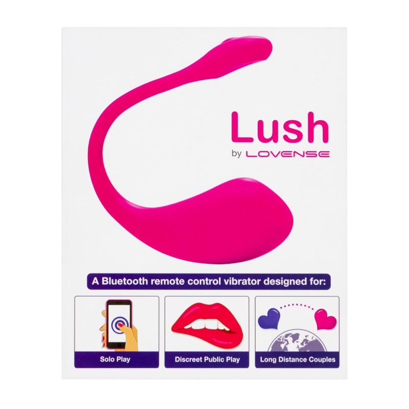 Cмарт віброяйце Lovense Lush 2 – дістанційне керування з телефона на відстані, вебкам застосунок Lovense Remote