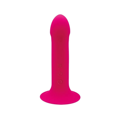Двошаровий дилдо з вібрацією Adrien Lastic Hitsens 2 Pink, для страпона, макс діам. 4 см, довжина 17.2 см