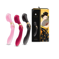 Двосторонній вібромасажер для стимуляції точки G та клітора – Shunga Zoa Light Pink – 10 режимів