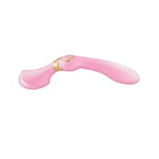 Двосторонній вібромасажер для стимуляції точки G та клітора – Shunga Zoa Light Pink – 10 режимів