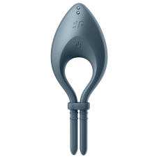 Эрекционное смарт-виброкольцо ласо с регулировкой размера Satisfyer Bullseye Dark Blue