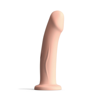 Изогнутый полуреалистичный дилдо Dorcel Real Pleasure L Vanilla 19 см, диаметр 3,8 см
