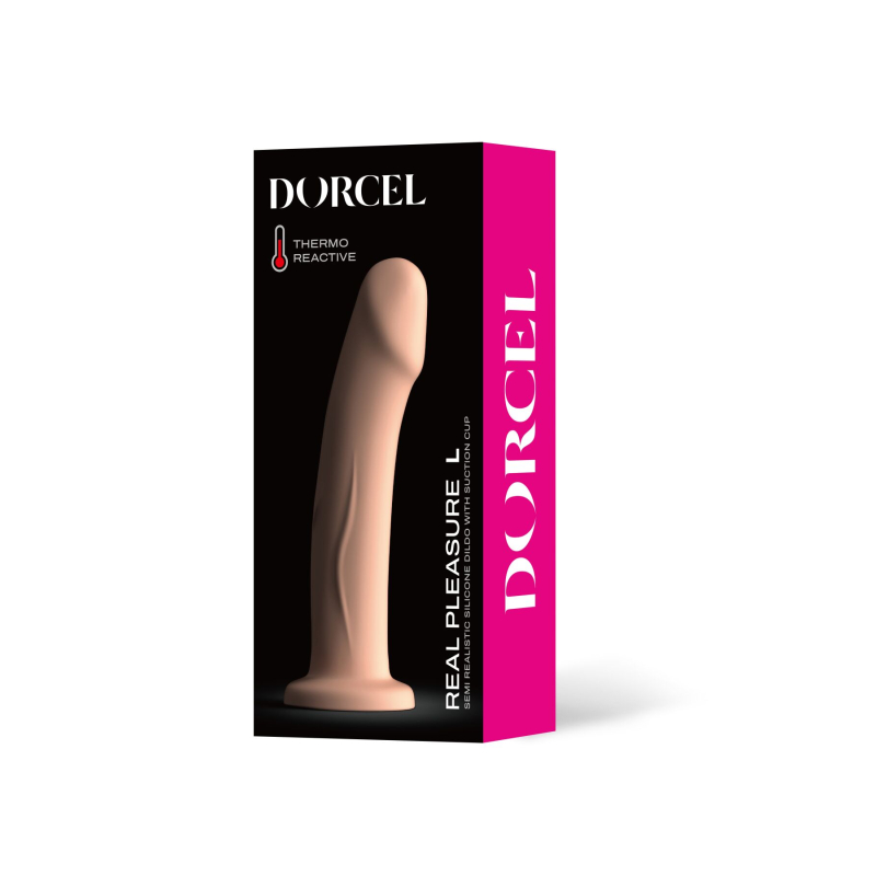 Фаллоимитатор на присоске – Dorcel Real Pleasure L Vanilla - длина 19 см