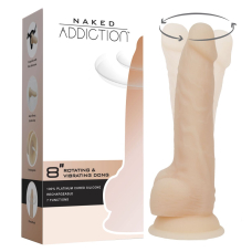 Фалоімітатор з вібрацією та ротацією Naked ADDICTION James, довжина 20.5 см, пульт ДК