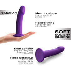 Фіолетовий Дилдо на присосці – Dorcel Real Pleasure S Purple - довжина 16 см