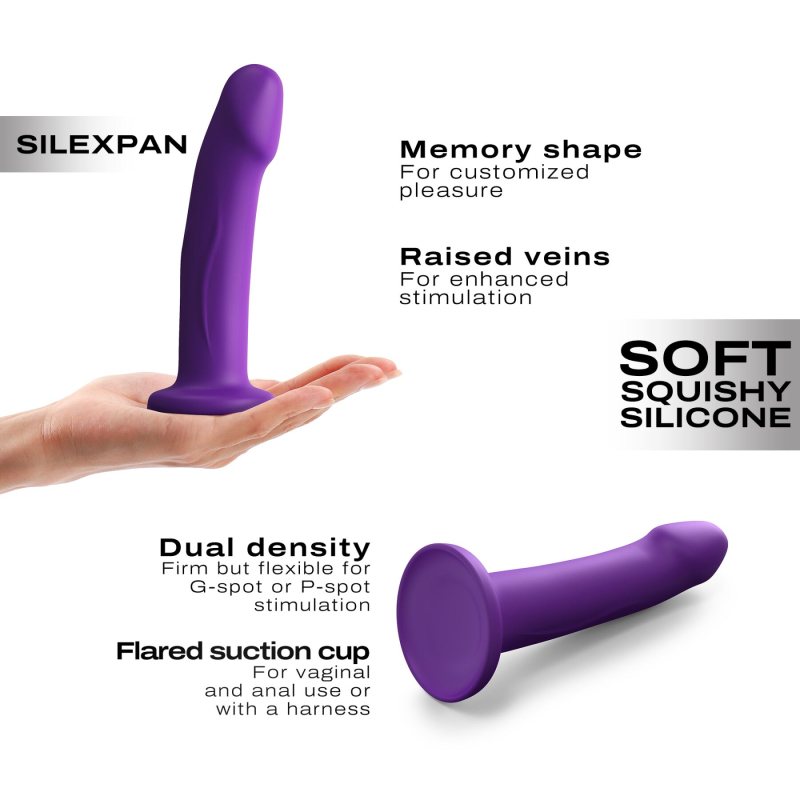 Фиолетовый фаллоимитатор на присоске – Dorcel Real Pleasure S Purple - длина 16 см