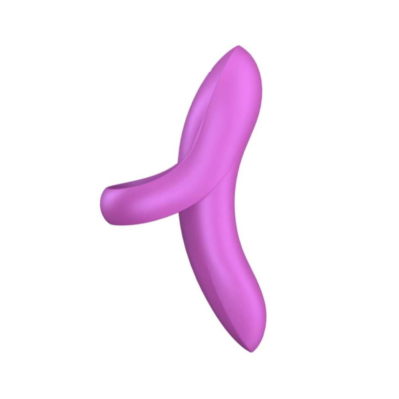 Гнучкий пальчиковий вібратор – Satisfyer Bold Lover Dark Pink – 12 різноманітних режимів вібрації