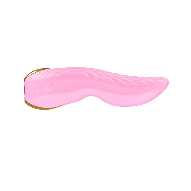 Кліторальний вібратор – Shunga Aiko Light Pink – 2 гнучкі текстуровані кінчики, 10 режимів, 2 мотори