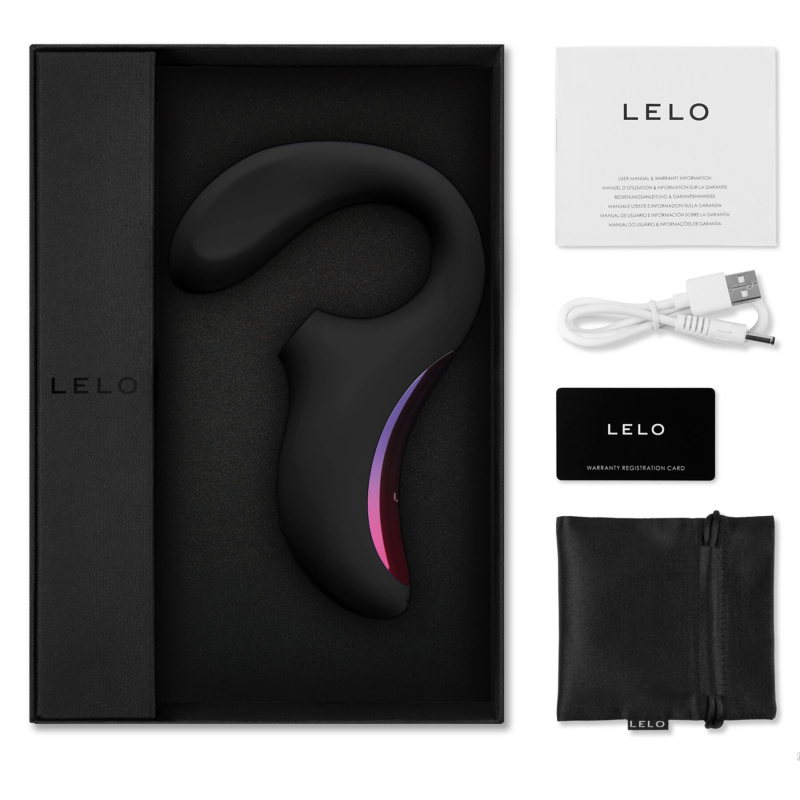 Клиторно-вагинальный звуковой стимулятор – LELO Enigma Black – регулировка режимов вибрации