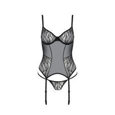 Корсет Passion LEAFA CORSET Чорний S/M – ECO Passion
