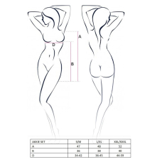 Костюм медсестри Passion AKKIE SET 2XL/3XL, Білий, сорочка, трусики, шапочка