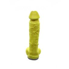 Крафтове мило-член із присоскою Чистый Кайф Yellow size XL, натуральне