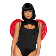 Крила дияволиці Leg Avenue devil wings Червоний, справжнє пір’я