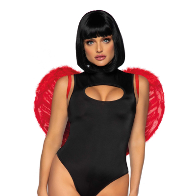Крила дияволиці Leg Avenue devil wings Червоний, справжнє пір’я