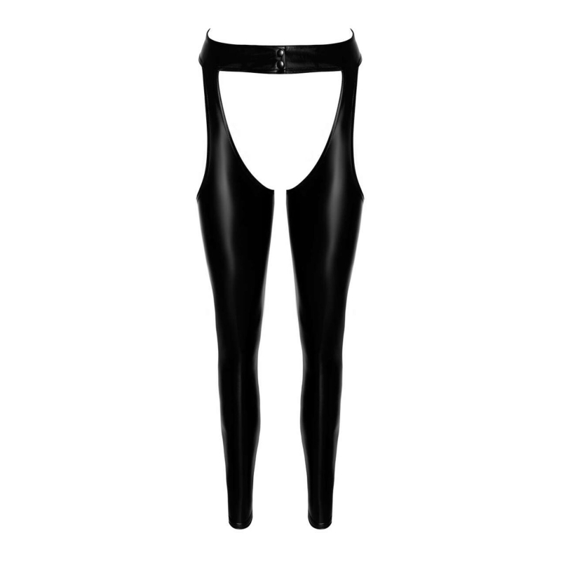Легінси з відкритими стегнами Noir Handmade F323 Rebel wetlook chaps – M