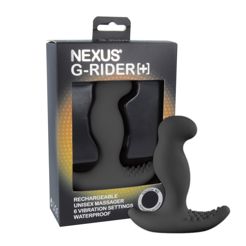 Массажер простаты с вибрацией Nexus G-Rider Plus Black, макс диаметр 3.8 см