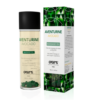 Масажна олія EXSENS Aventurine Avocado (антистрес з авантюрином) 100 мл, натуральна