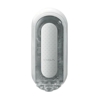 Мастурбатор Tenga Flip Zero White – регульована інтенсивність, розкладна конструкція