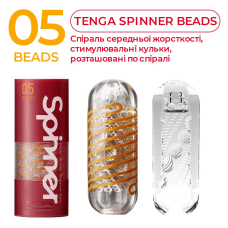 Мастурбатор з пружною стимулюючою спіраллю всередині – Tenga Spinner Beads