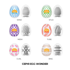 Мастурбатор яйце Tenga Egg Curl – рельєф із шишок