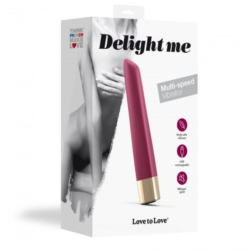 Міні вібратор – Love To Love Delight Me Prune – м'який кінчик, 3 рівні вібрацій + 13 ритмів