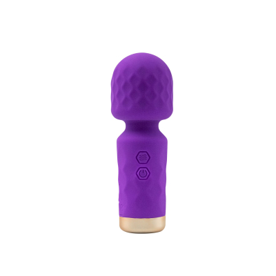Міні вібромасажер мікрофон - M’Lady Mini Vibrating Wand, фіолетового кольору