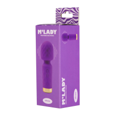 Мини вибромассажер-микрофон - M’Lady Mini Vibrating Wand, фиолетового цвета
