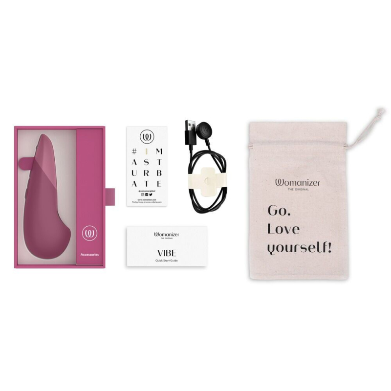 Мінівібратор – Womanizer Vibe Dusky Pink, 3 авторежими + 10 рівнів інтенсивності