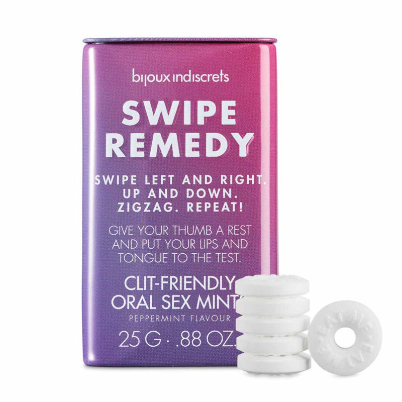 Мятные конфетки Bijoux Indiscrets Swipe Remedy – clitherapy oral sex mints без сахара