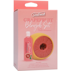 Мастурбатор набір для мінету Doc Johnson – GoodHead Grapefruit Blowjob Set Yellow