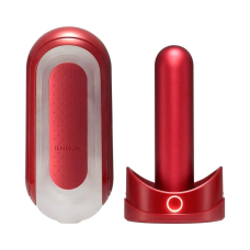 Мастурбатор із нагрівачем – Tenga Flip Zero Red + Flip Warmer