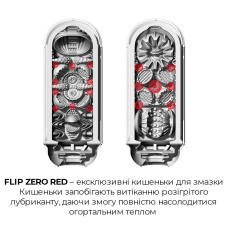 Мастурбатор із нагрівачем – Tenga Flip Zero Red + Flip Warmer