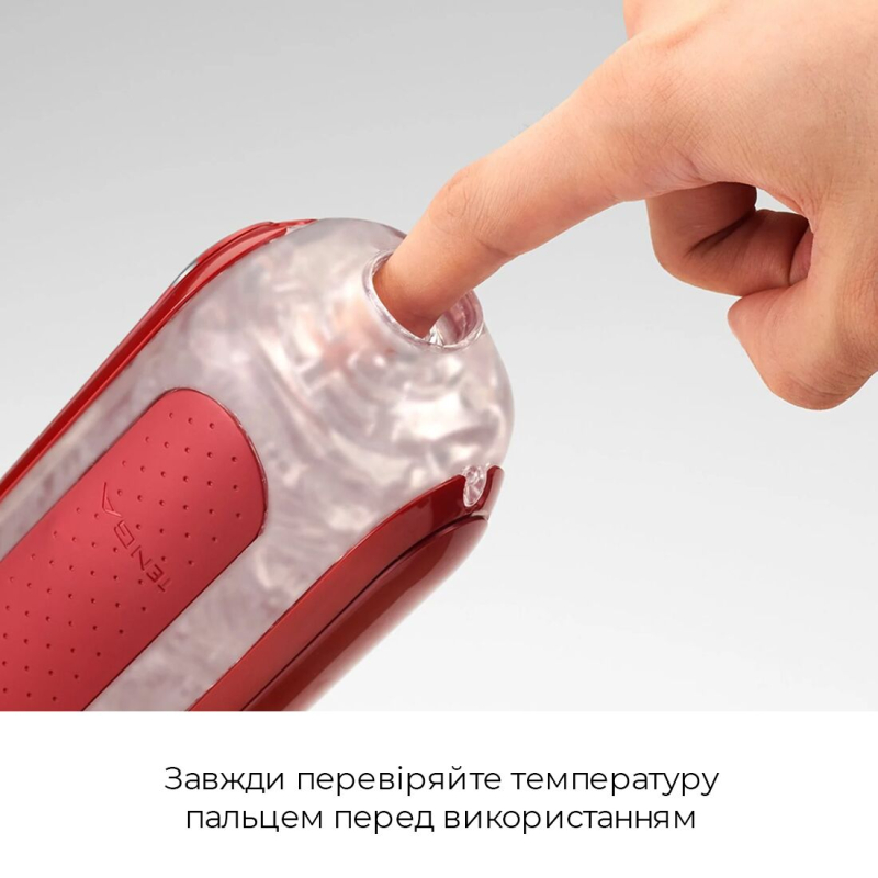 Мастурбатор із нагрівачем – Tenga Flip Zero Red + Flip Warmer