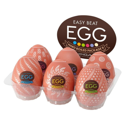 Набір яєць мастурбаторів 6 шт – Tenga Egg Hard Boilded II Pack